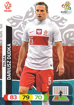 Dariusz Dudka Poland Panini UEFA EURO 2012 #153